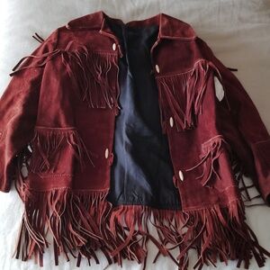 Ranch style leather jacket